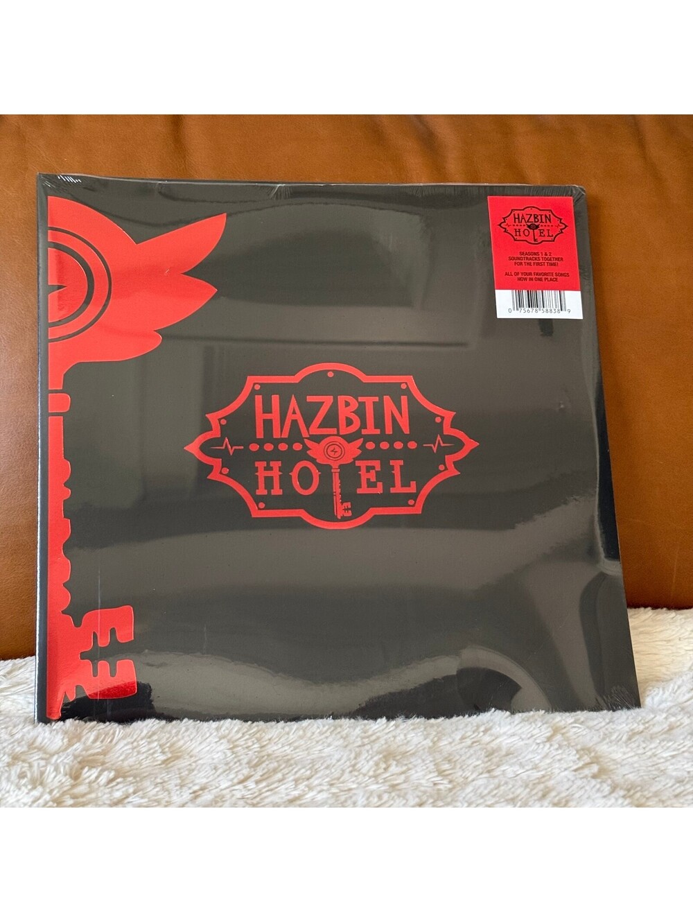 Hazbin Hotel Seasons 1 & 2 Soundtrack Vinyl 2LP + Promo Card SEALED READ